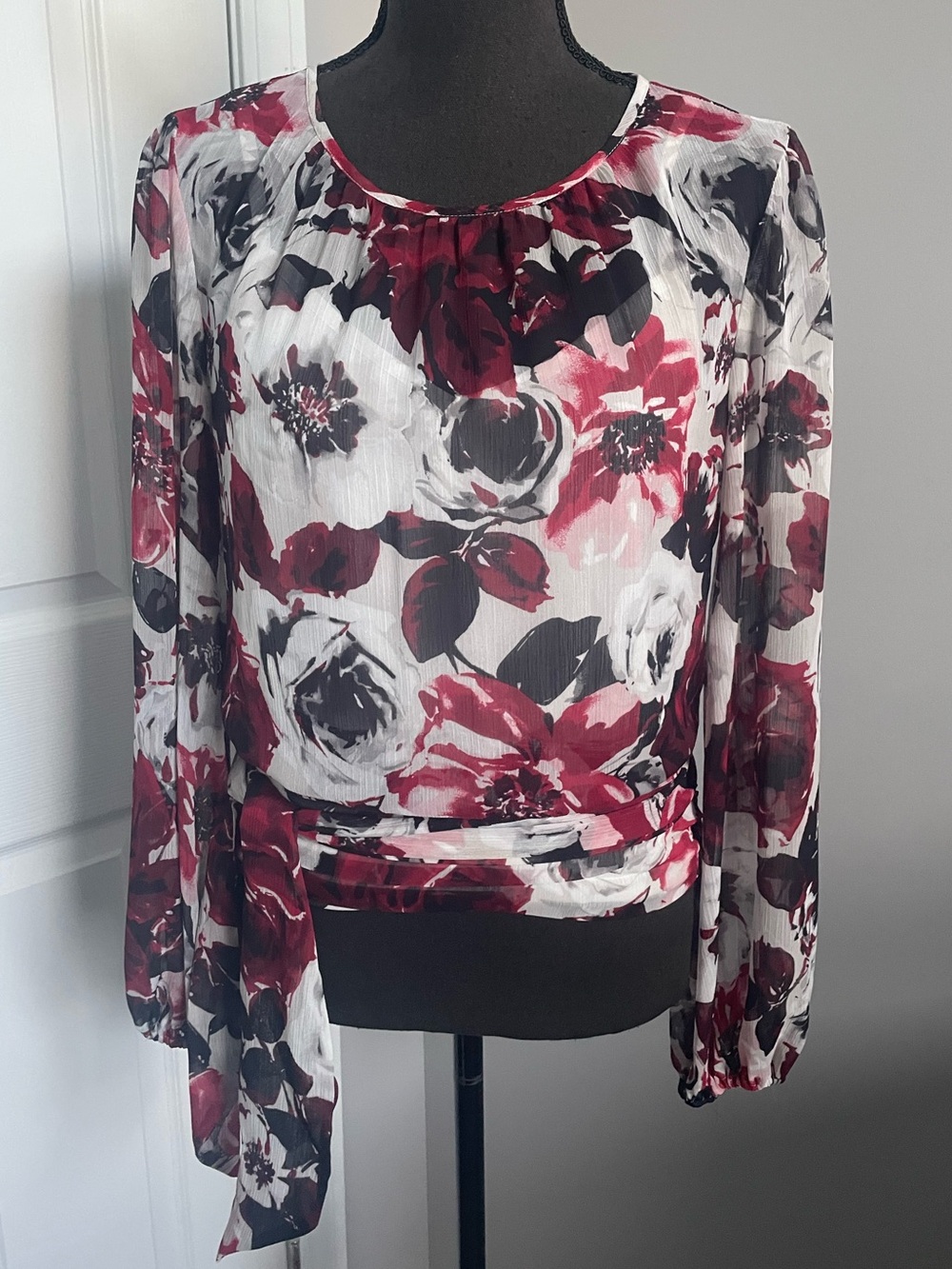 WHBM Floral Blouse